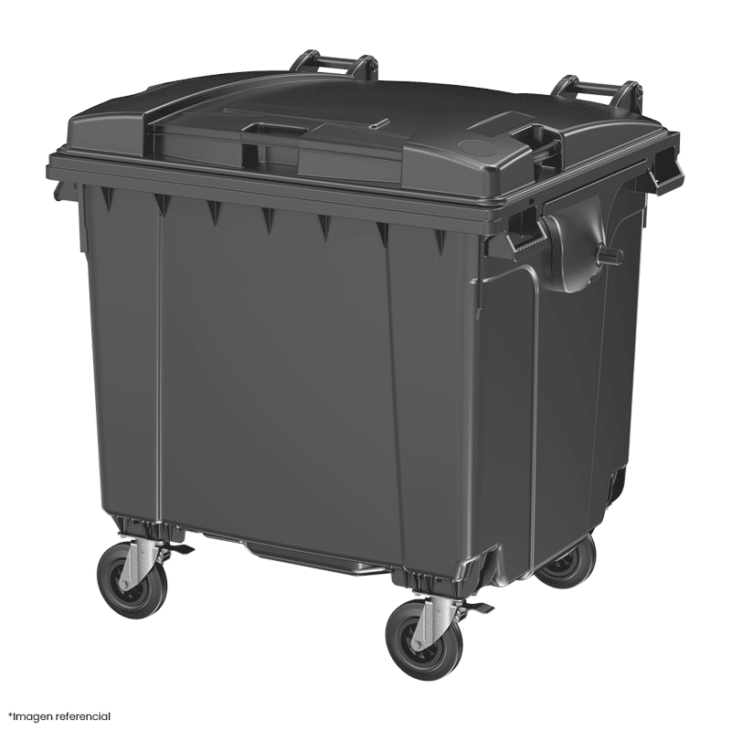 Contenedor de reciclaje con 4 compartimentos 